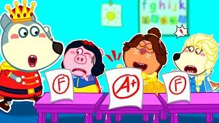 Wolfoo Helps Five Little Princess in School! A Fun Lesson on Kindness!  Wolfoo Kids Cartoon