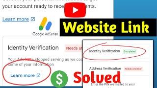 Website se link hai Google AdSense identity verification failed Kaise Sahi Karen #identityvirify