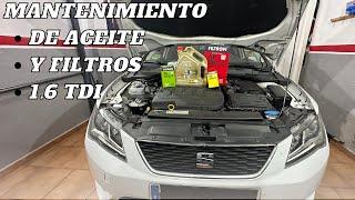 Mantenimiento cambio aceite y filtros Seat Leon 1.6 tdi 2015