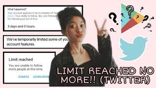 LIMIT REACHED TWITTER HACK (UNABLE TO FOLLOW) | Harra Abundo