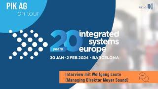 ISE 2024 Zukunft-Sounds: Dialog zwischen PIK AG und Meyer Sound