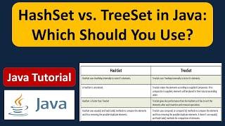 HashSet vs. TreeSet in Java: Which Should You Use? | Java Collection Framework