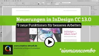 Neuerungen in InDesign CC 13.0 (CC2018)