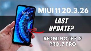 MIUI 11 Last Beta Update 20.3.26 | No More MIUI 11 Update | Redmi Note 7, 5 Pro, 7 Pro