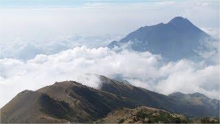 The four large central Javanese volcanoes: Merapi, Merbabu, Sumbing, and Sindoro