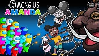 Among Us vs Amanda the Adventurer 2 Characters | Funny Cartoon Animation