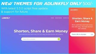 Theme for Adlinkfly script -6.3.0 Update linkshortner website