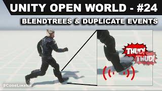 Unity Open World #24 - Remove Duplicate Footstep Sounds Event With Blendtrees