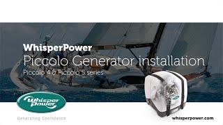 WhisperPower Piccolo 5 - AC Marine Diesel Generator | complete setup