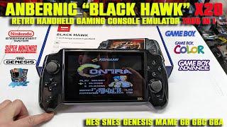 ANBERNIC BLACK HAWK X20 7" DISPLAY Handheld Retro Gaming Console Emulator Review | NES, SNES & MORE