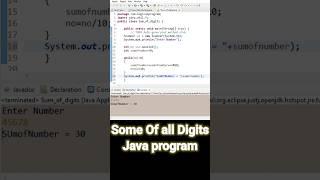 Take #userinput and sum of numbers #java #javaprogram