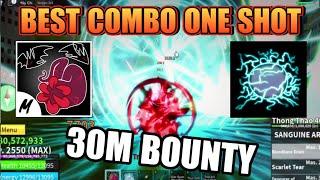 BEST COMBO SANGUINE ART + Rumble V2 | BLOX FRUIT UPDATE 20