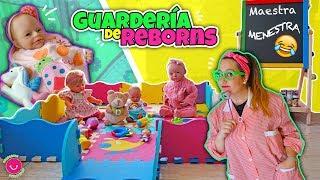 Guardería para bebés REBORN con la Maestra MENESTRA - Lindea, Ben, Anuk, Neala y Darwin