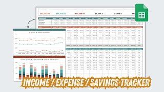 How to Create an Income, Expense, and Savings Tracker | Step-by-Step Tutorial