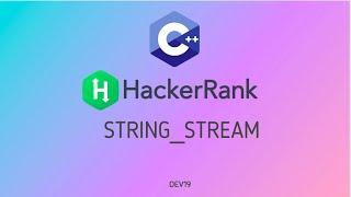 #10 StringStream | Hackerrank C++ Solutions