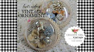 Let's make a vintage ornament inspired by my Facebook community Vintage LAMB