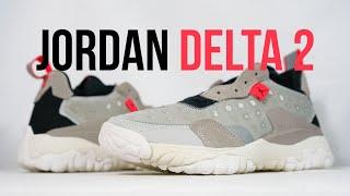 JORDAN DELTA 2 (grey fog): Unboxing, review & on feet