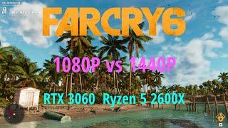 FAR CRY 6 1080P vs 1440P // HIGH settings // Rtx 3060 Ryzen 5 2600X