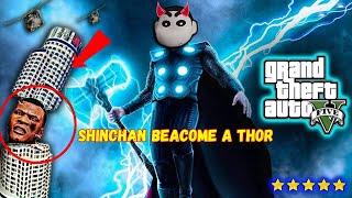 SHINCHAN BECAME THOR AND SAVES FRANKLIN | SHINCHAN BEACOME AVENGERS | FRANKLIN TAMIL | GTA 5 TAMIL