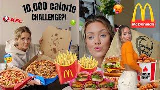 10,000 CALORIE CHALLENGE?! | GIRL VS FOOD | *small girl edition* ps I got SO ill xx