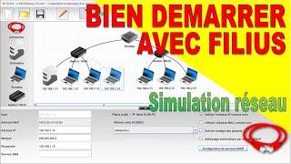 Simulation réseau Filius - Tuto débutant