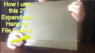 How I use these 2" Expandable Hanging File Folders