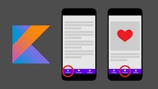 How to create a Bottom Navigation Bar in Android Studio (Kotlin 2020)