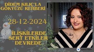 28 ARALIK 2024İLİŞKİLERDE SERT ETKİLER DEVREDEGökyüzü Rehberi