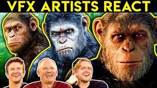 VFX Artists React to PLANET OF THE APES CGi
