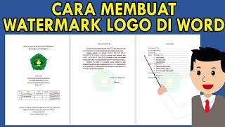 Cara Membuat Watermark Logo di Ms Word untuk Skripsi, Makalah, Laporan