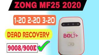 ZONG MF25 2020 Dead Boot Repair and Unlock || ZONG MF25 2-20 and 3-20 Recovery From 9008\900E  Port