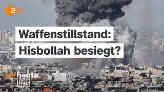 Was der Waffenstillstand zwischen Israel und Hisbollah bedeutet | Nahostexperte bei ZDFheute live