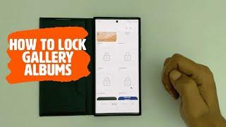 Samsung Galaxy S22 Ultra: How to lock Gallery Albums in using PIN or Fingerprint