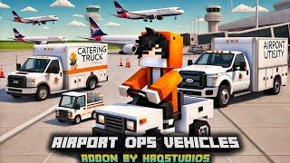 New Vehicles Mod MCPE - Airport Ops Vehicles Add-On | Only Cars and Truck (Without Plane)