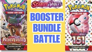 PALDEA EVOLVED & SV 151 Booster Bundle Battle (Pokemon Card Opening)