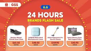 Shop the hottest brands on Shopee 24hrs Brands Flash Sale!