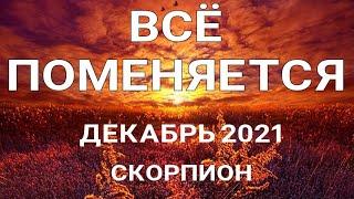 СКОРПИОН - ДЕКАБРЬ 2021. Таро прогноз на важные сферы жизни.