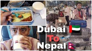 Dubai to Nepal | Nepal Airlines RA230 | Dubai to Nepal Flight