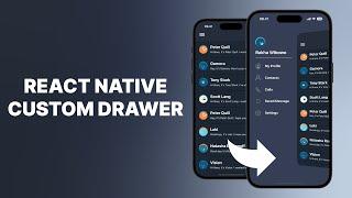 React Native Custom Drawer With Reanimated