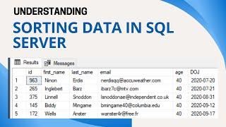 25 Sorting data in SQL Server