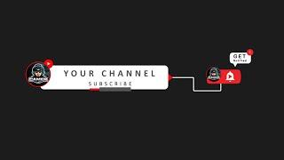 YouTube subscribe button lower thirds After Effect  free template