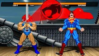 LION-O (THUNDERCATS) vs SUPERMAN - HIGH LEVEL INSANE EPIC BATTLE! MUGEN GAMES