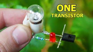 ONE Transistor Flasher (Simple Circuit)