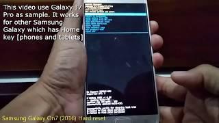 Samsung Galaxy On7 2016 Hard reset