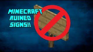 How Dyeable Signs RUINED Minecraft!