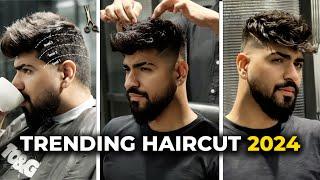 Show this Haircut Technique to your Barber | Wavy Textured Pompadour | Haircut Tutorial | Sahil Gera