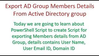 PowerShell Scripting  - For #ActiveDirectory Admins. #PowerShellScript #Scripting, #grouppolicy