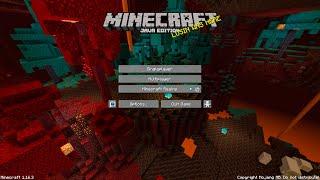 Minecraft 1.16 Title Screen - Nether Update (4k 60fps) - 2 Hours