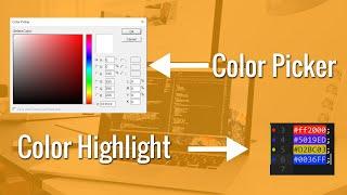 How to use & install Color Picker & Color Highlight Package on Sublime Text 3