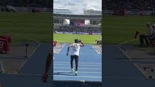 Arshad Nadeem of Pakistan in action at Paris Diamond League #olympics #pakistan